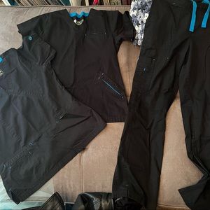 BIO Bring It On Black Scrub Set Size S